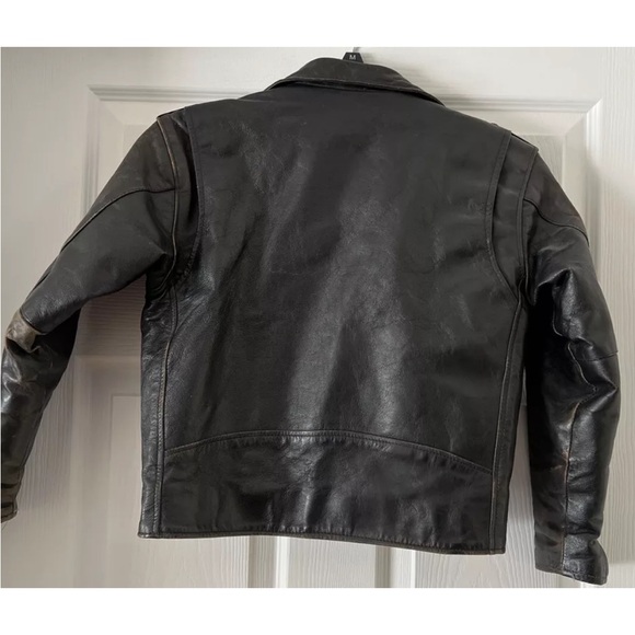 XS Women’s cropped genuine leather rider jacket - Picture 12 of 16
